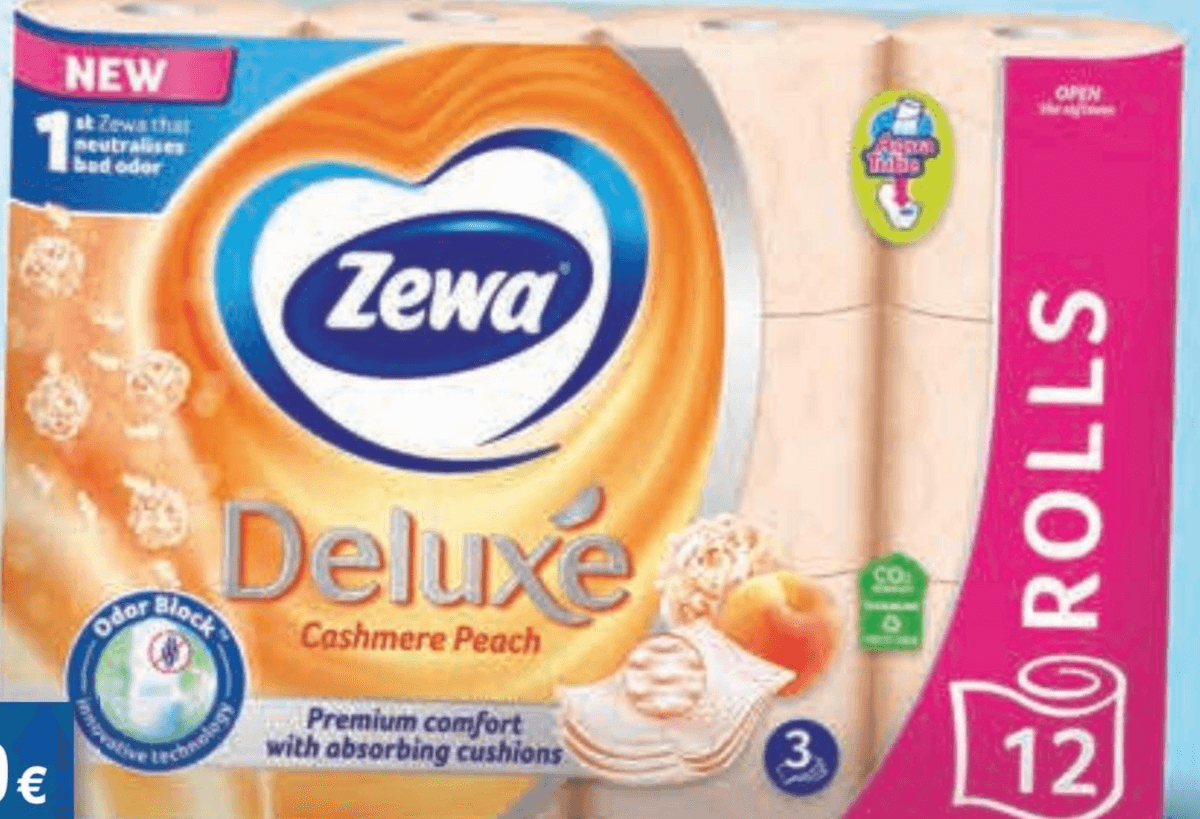 Zewa toaletni papir Deluxe 12 rola - Akcija u trgovini Konzum