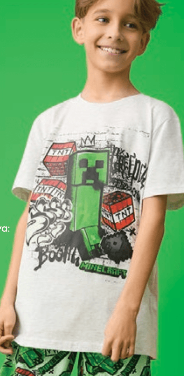 Pidžama Minecraft za dječake - Akcija u trgovini Pepco
