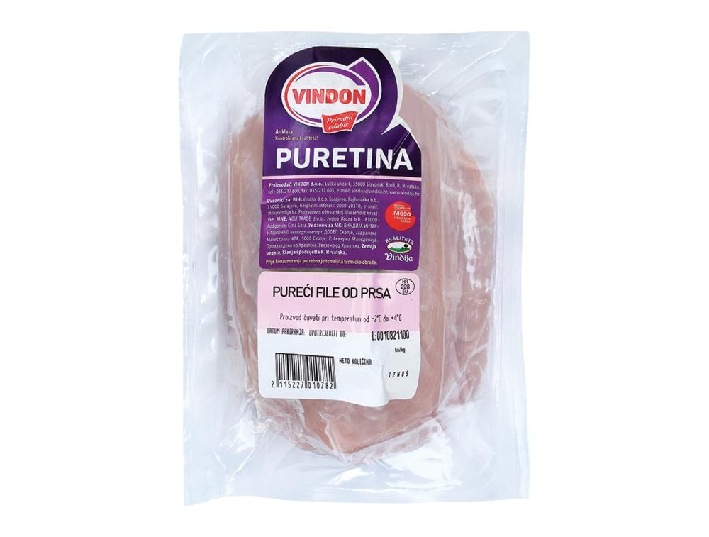 Vindon, Vindija Pureći file zabatka 700 g - Akcija u trgovini Tommy