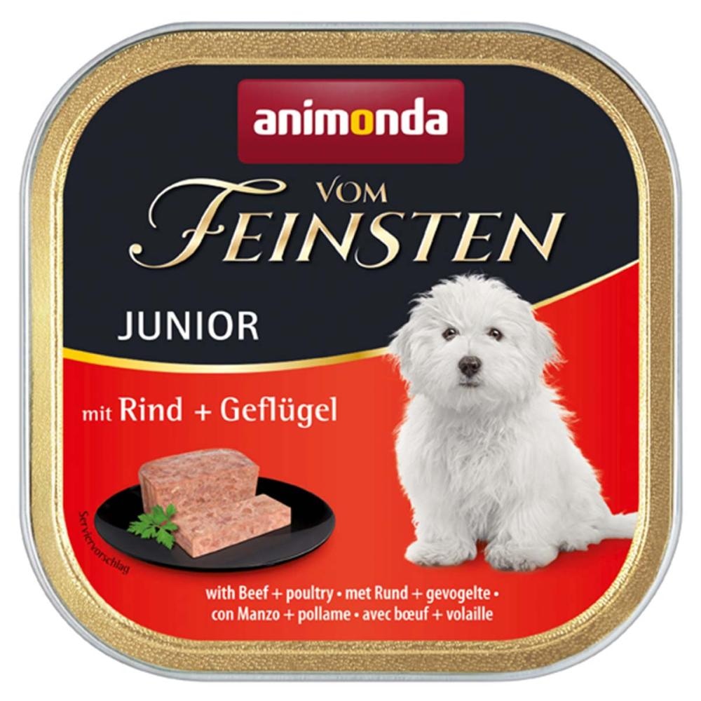 VOM FEINSTEN JUNIOR mit Rind + Geflügel 150 g Animonda - Akcija u trgovini Pet Home
