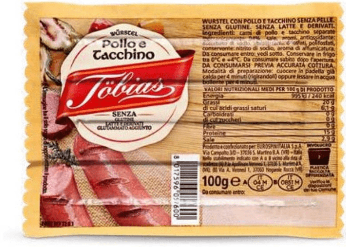 Hrenovke od piletine i puretine 100 g Tobias - Akcija u trgovini Eurospin