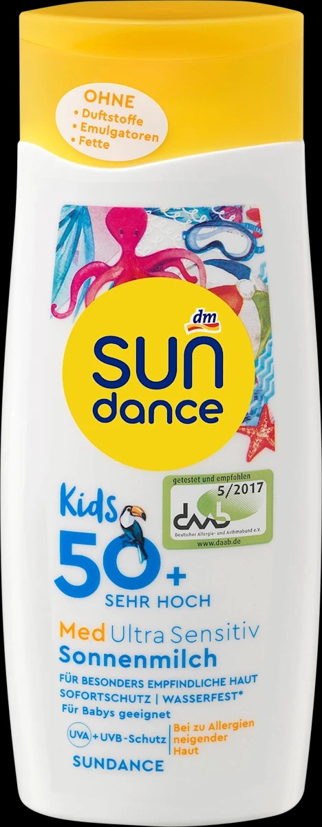 Sundance Kids Med Ultra Sensitiv mlijeko za sunčanje za djecu 200 ml - Akcija u trgovini Dm