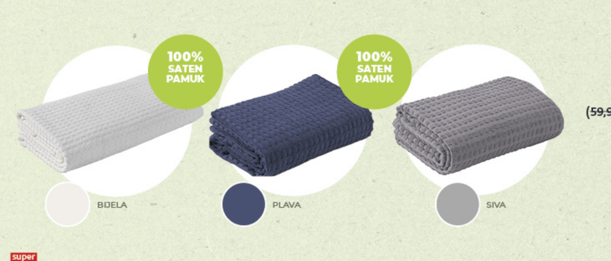 Wellneo Prekrivač kom - Akcija u trgovini Konzum