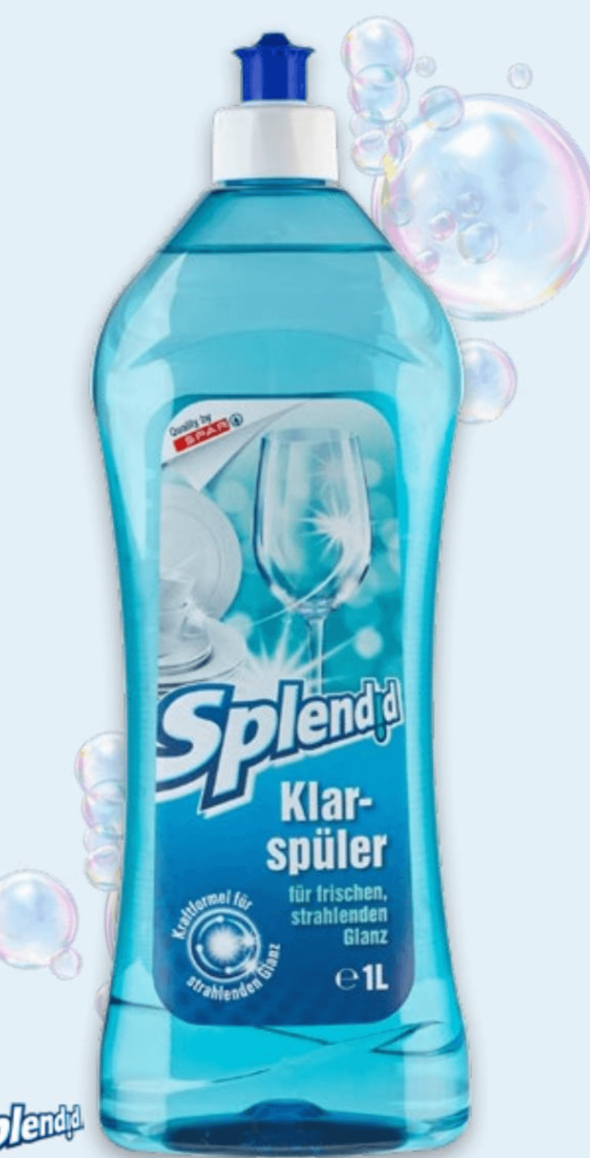Sredstvo za ispiranje i sjaj posuđa Splendid 1 L - Akcija u trgovini Spar