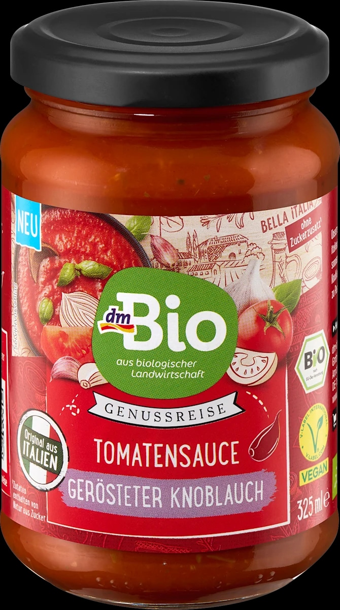 dmBio Bio umak od rajčice s prženim češnjakom 325 ml - Akcija u trgovini Dm