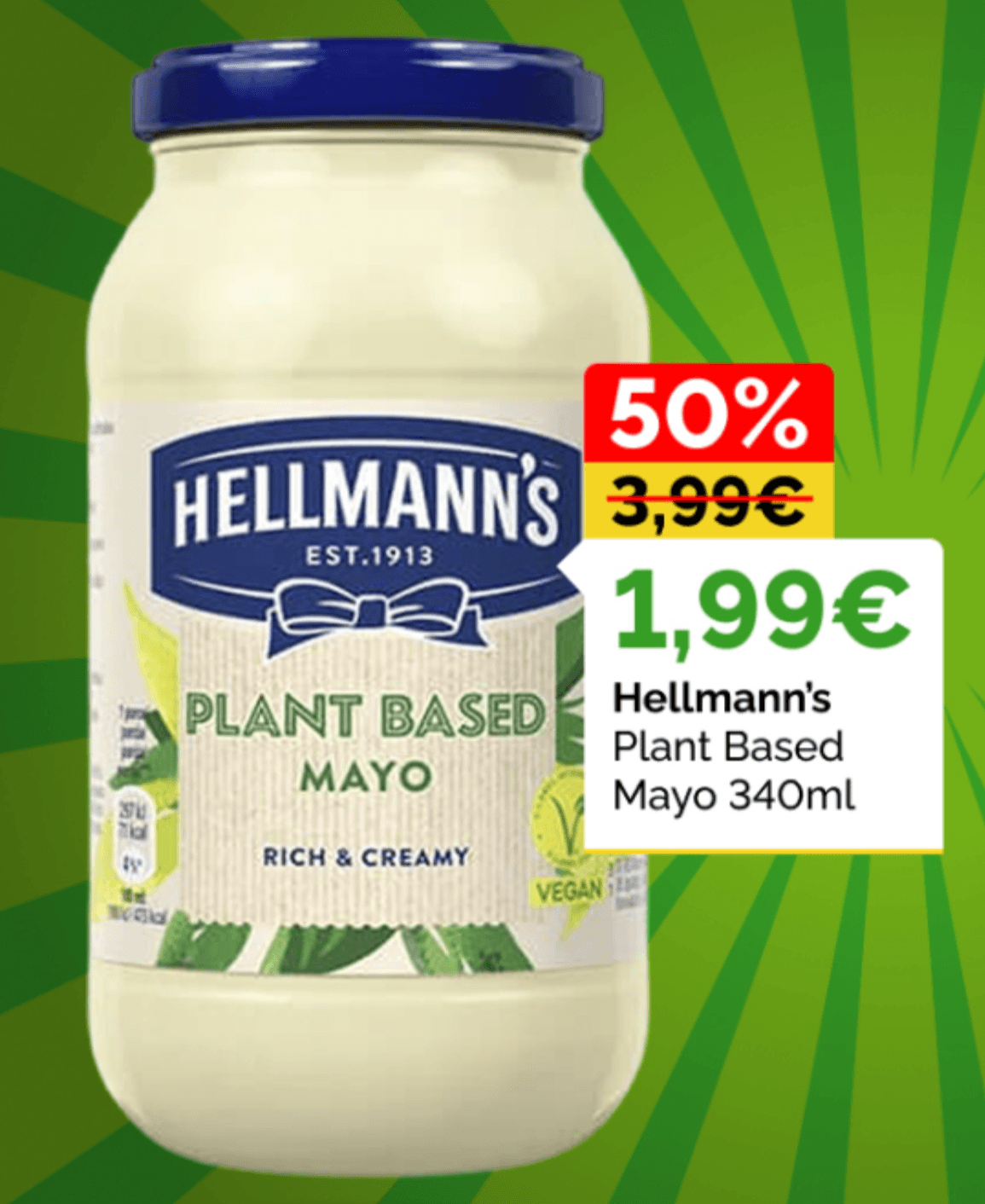 Hellmann's Plant Based Mayo 340ml - Akcija u trgovini Žabac