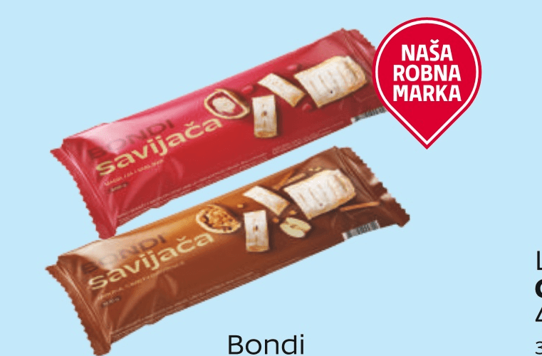 Bondi Savijača 500 g - Akcija u trgovini Tommy