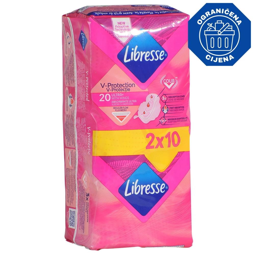 Libresse higijenski ulošci 2 x 10 kom - Akcija u trgovini Bakmaz