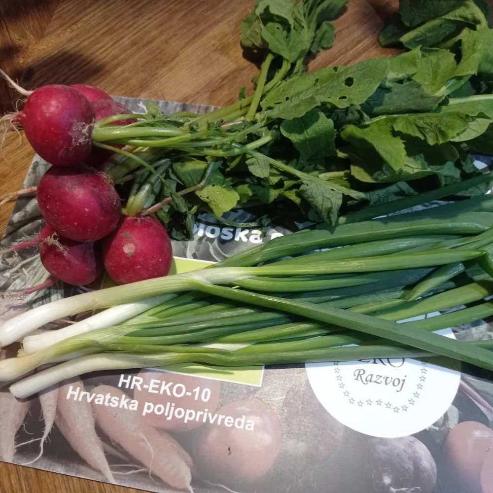 Uskrsni mix mladi luk, hren i rotkvica 500 g - Akcija u trgovini KTC