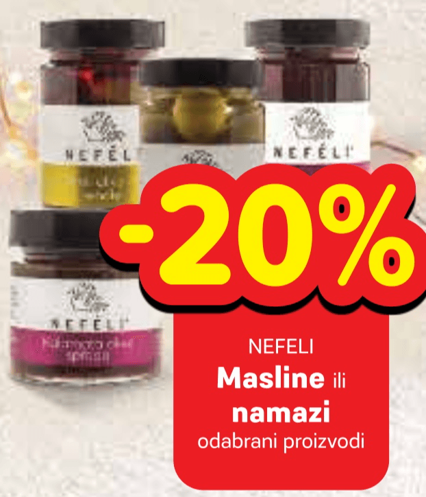 NEFELI Masline ili namazi - Akcija u trgovini Plodine