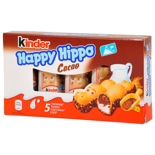 Kinder Happy Hippo Cocoa Punjeni hrskavi vafel 103,5 g - Akcija u trgovini Ribola