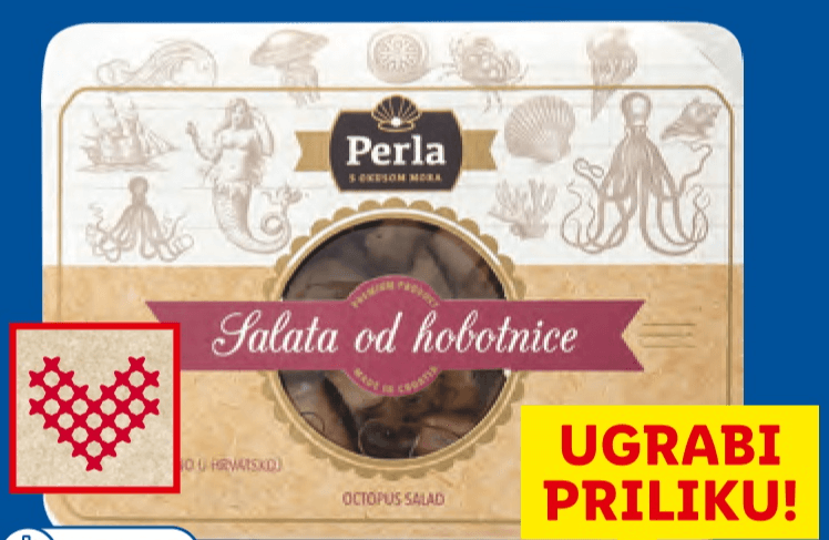 Perla Svježa salata od hobotnice 210 g - Akcija u trgovini Lidl