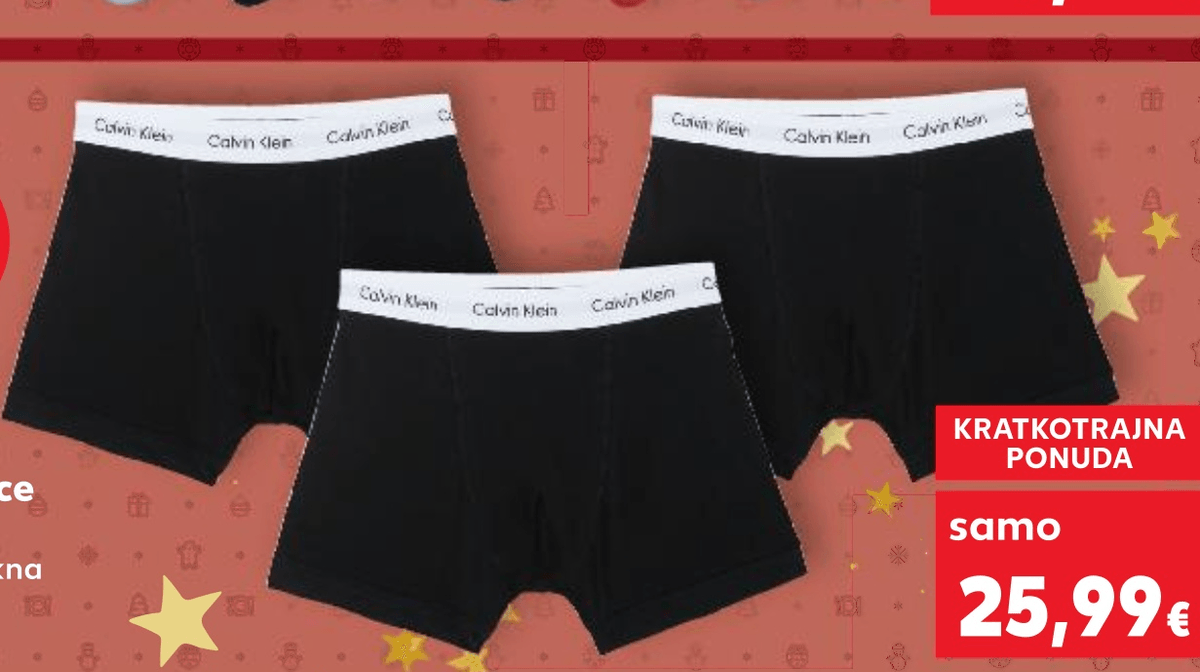 Muške bokserice 3 kom CALVIN KLEIN - Akcija u trgovini Kaufland