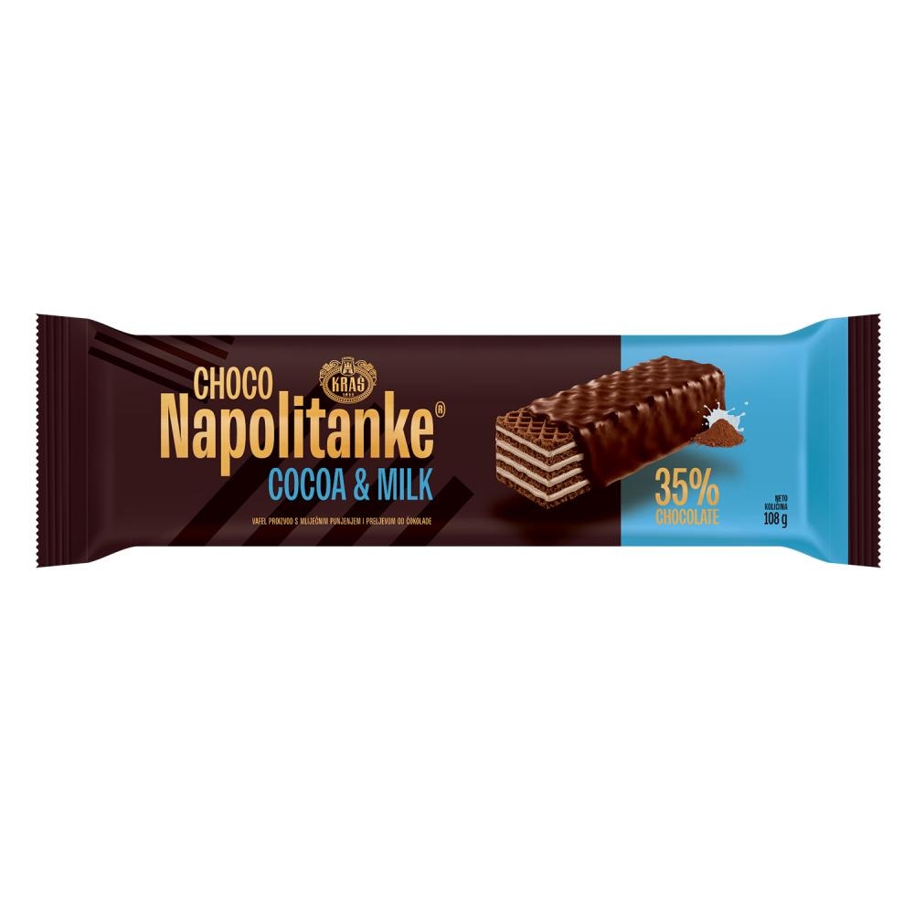 Choco Napolitanke Vafel 108 g Kraš - Akcija u trgovini Trgovina Krk