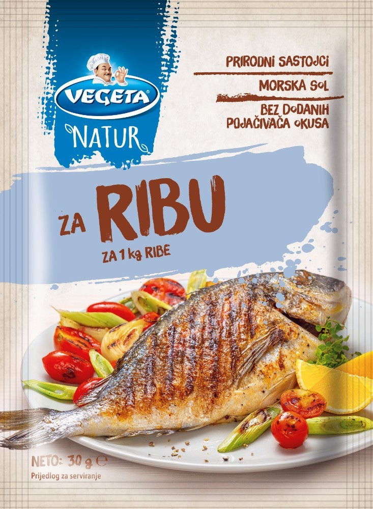 Vegeta natur za ribu Podravka 30 g Akcija u trgovini KTC