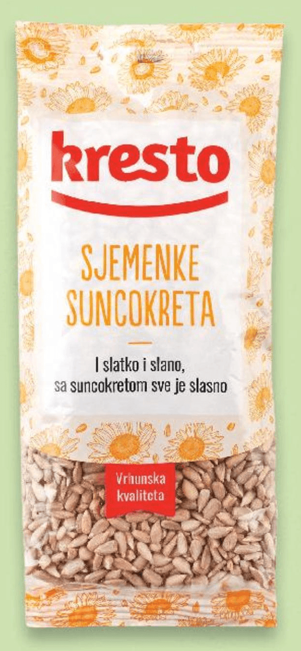 KRESTO Sjemenke suncokreta 200 g - Akcija u trgovini Kaufland