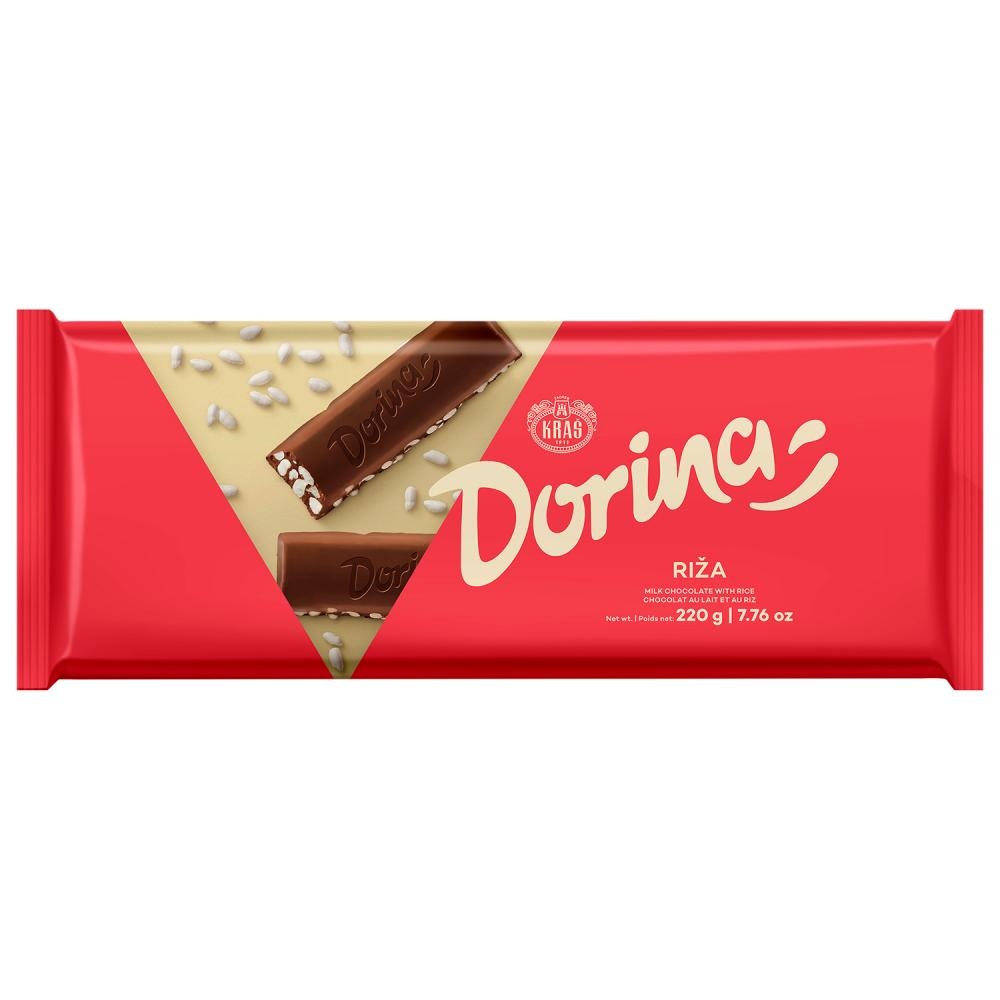Čokolada Dorina keks, s rižom 220 g Kraš - Akcija u trgovini NTL