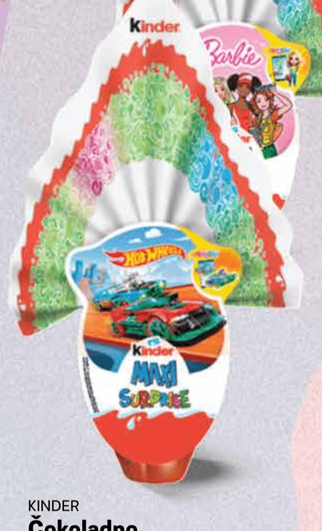 Kinder Čokoladno jaje 150 g - Akcija u trgovini Plodine