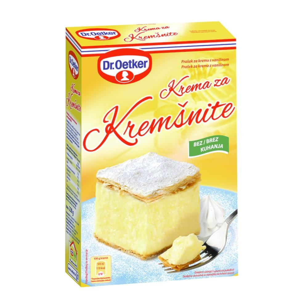 Dr.Oetker Krema za kremšnite 230 g - Akcija u trgovini Plodine