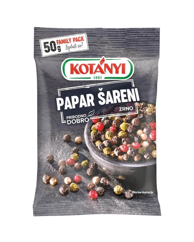 Kotanyi Papar šareni zrno 50 g Akcija u trgovini Tommy