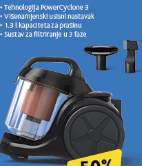 Philips usisavač XB1142/10 Akcija u trgovini Konzum