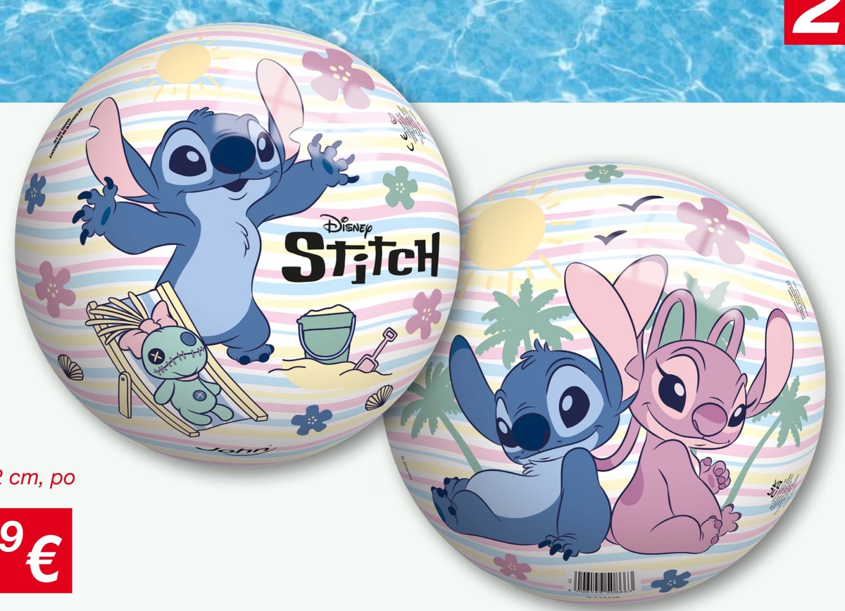 Lopta Disney Stitch Ø cca. 22 cm - Akcija u trgovini Kik
