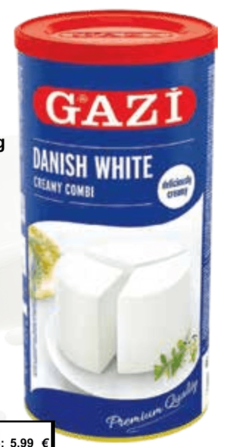 Danish white Gazi 1500 g - Akcija u trgovini KTC