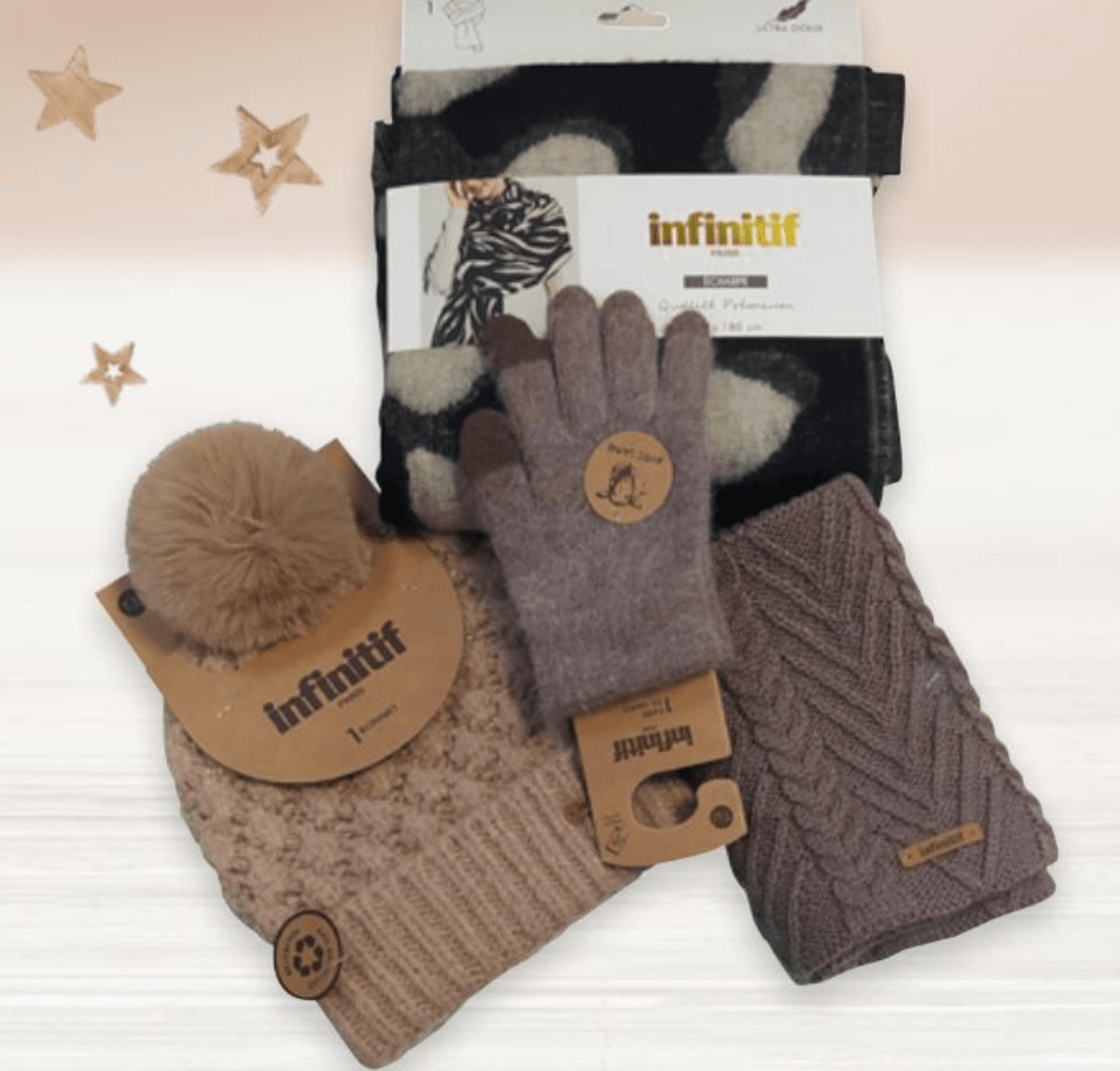 Ženske rukavice, kapa ili šal 1 kom infinitif - Akcija u trgovini Interspar