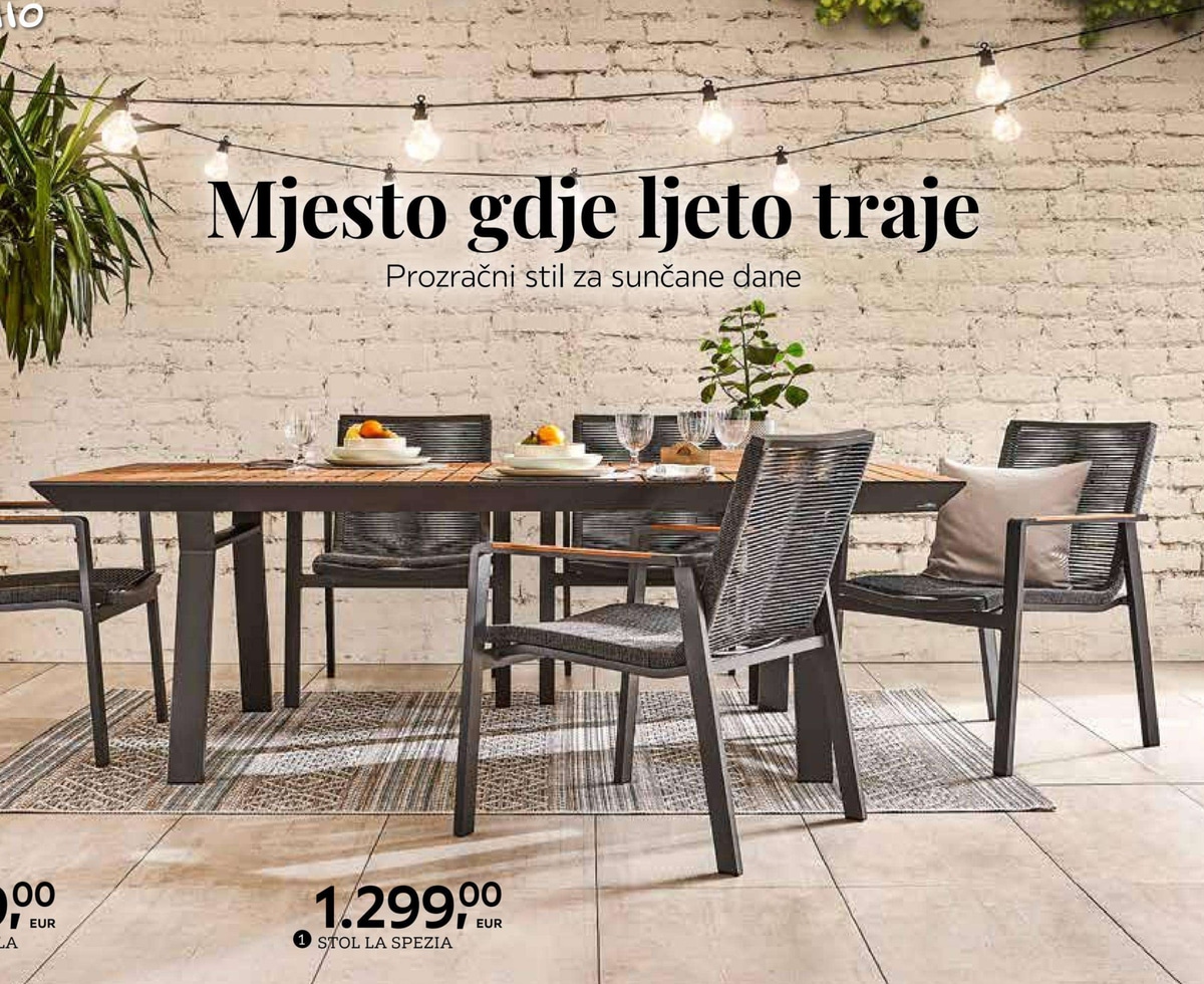 Amalio Stol La Spezia - Akcija u trgovini Lesnina