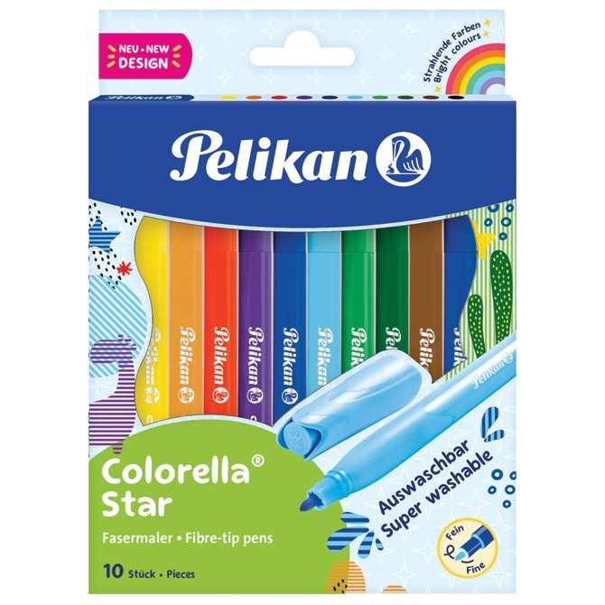 Pelikan Colorella Star flomasteri 10 kom Akcija u trgovini Kaufland