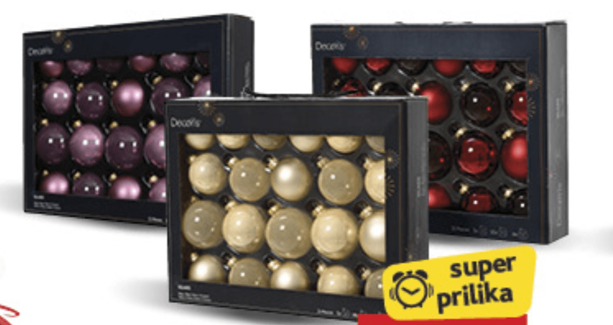 Kuglice za bor 21/1 pak Decoris - Akcija u trgovini Konzum
