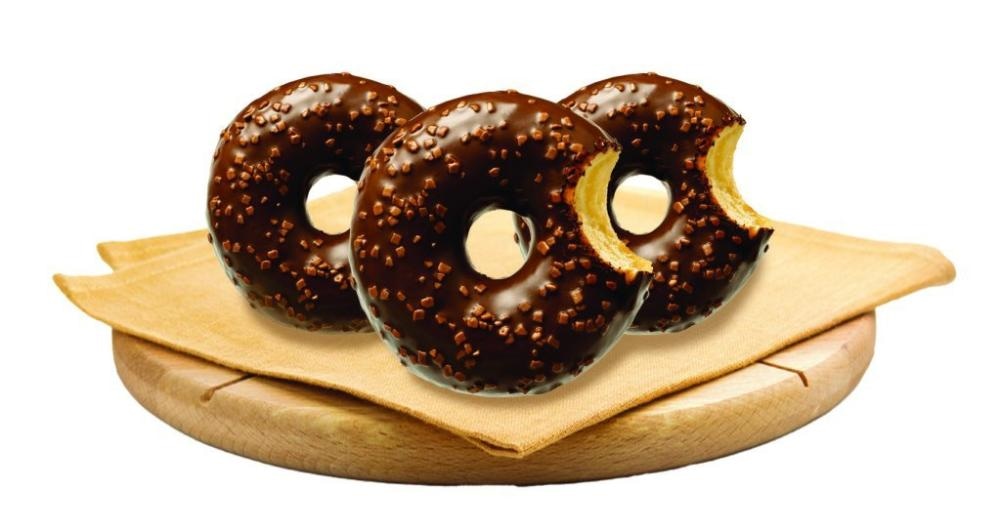 Donut sa kakaom i dekoracijom od čokolade 58 g - Akcija u trgovini NTL