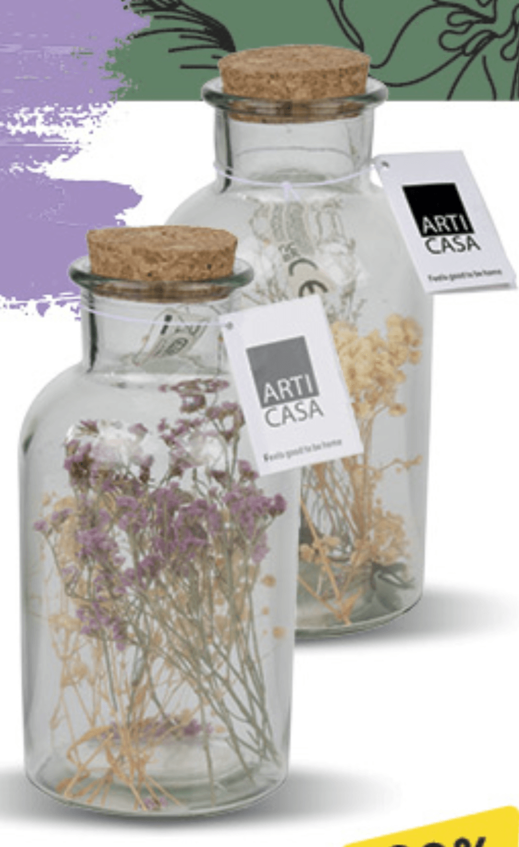 LED lampa vaza za cvijeće 1 kom ARTI CASA - Akcija u trgovini Konzum