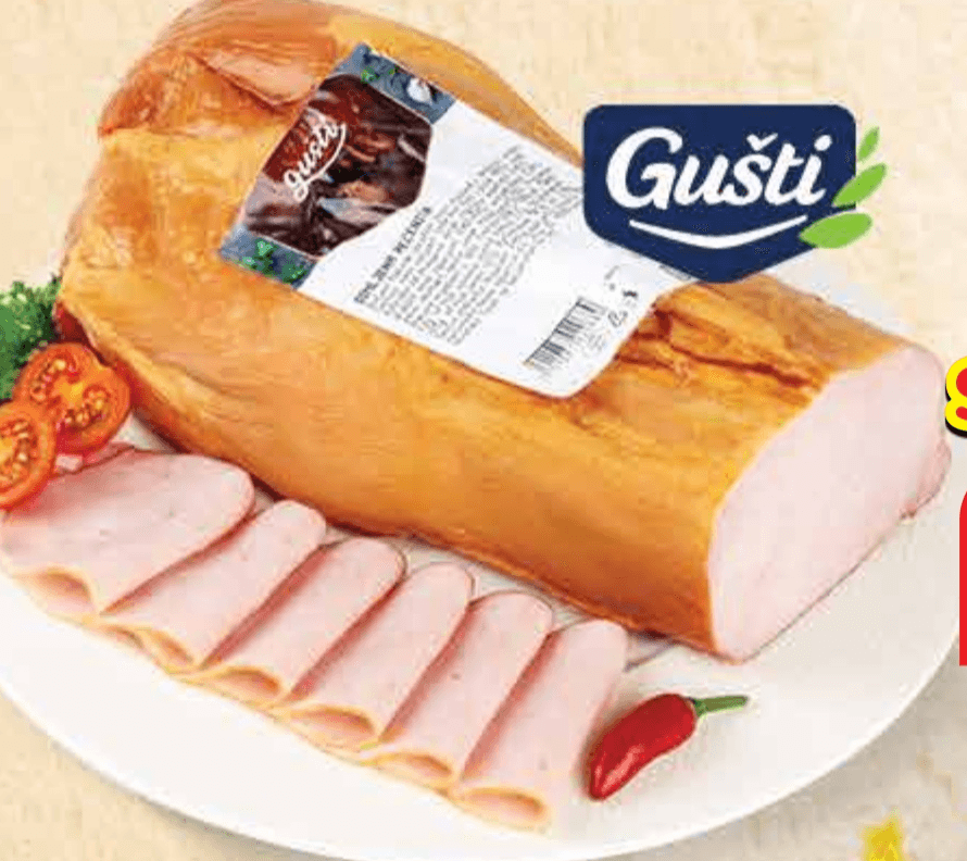 GUŠTI Dimljena pečenica 100 g - Akcija u trgovini Plodine