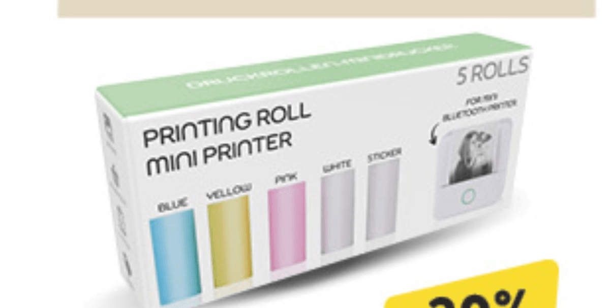 Papirnate role za mini pisač 5 komada - Akcija u trgovini Konzum