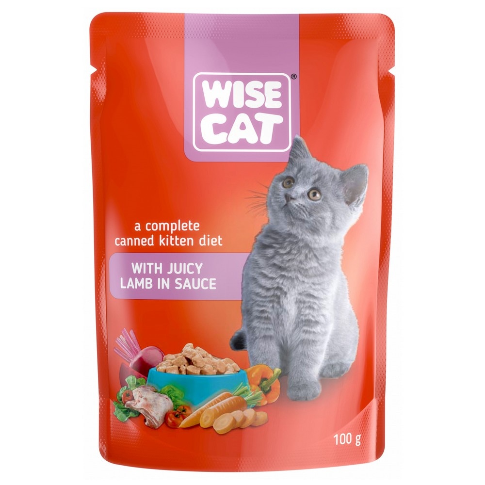 Wise Cat hrana za mačke riba, Junior janjetina 100 g Akcija u trgovini NTL