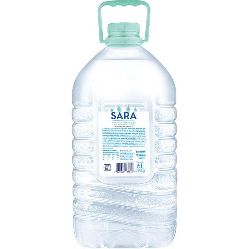 Sara prirodna mineralna voda 6l - Akcija u trgovini Konzum