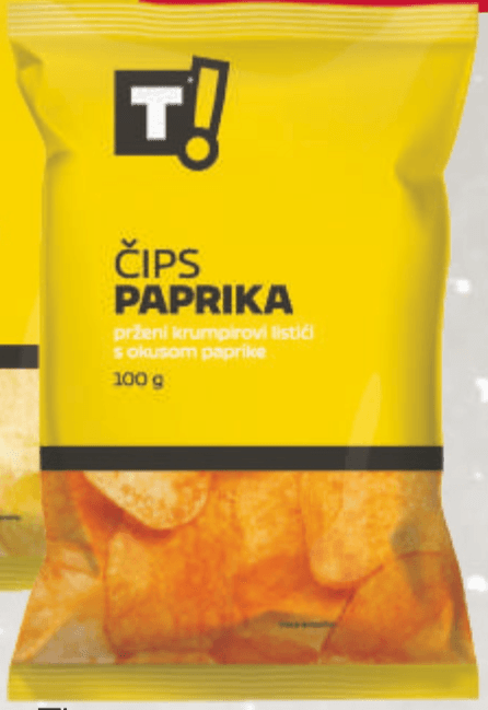 T! Čips 100 g - Akcija u trgovini Tommy