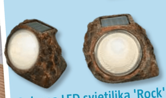 Solarna LED svjetiljka 'Rock' 3 kom. - Akcija u trgovini Bauhaus