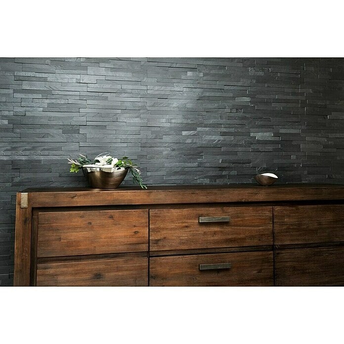 Zidna obloga 'Aitana' 'Jet', crna - Akcija u trgovini Bauhaus