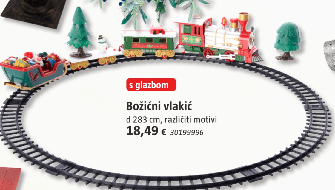 Božićni vlakić - Akcija u trgovini Bauhaus