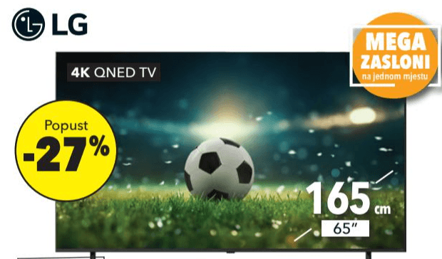 TV LG 65QNED80A3A 165 cm / 65" - Akcija u trgovini Harvey Norman