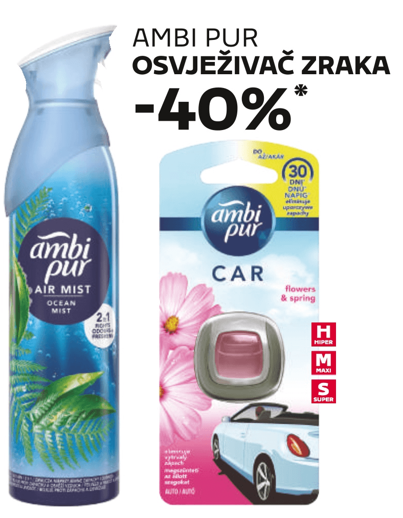 Ambi Pur Air Mist - Akcija u trgovini Tommy