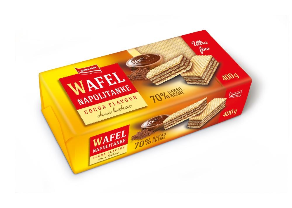 Ultra Plus Napolitanke od kakaa 800 g - Akcija u trgovini Ribola