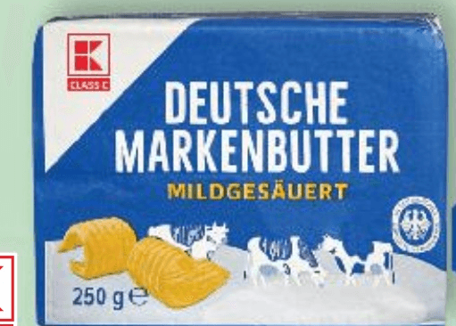K Classic Deutsche Markenbutter Maslac 250 g - Akcija u trgovini Kaufland
