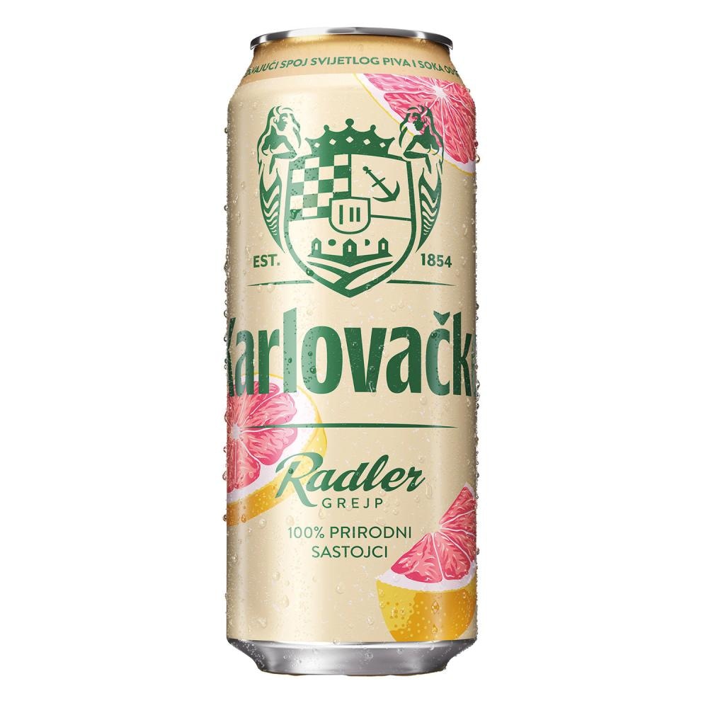 Pivo radler limun, grejp Karlovačko 0,5 L - Akcija u trgovini NTL
