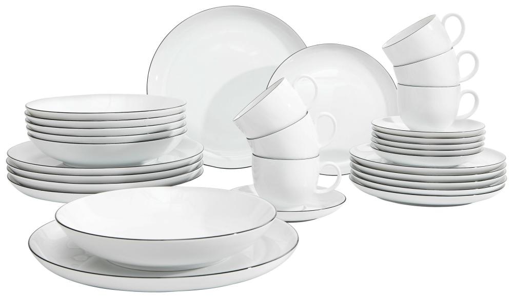 Seltmann Weiden Kombinirani servis Lido Black Line 30/1 - Akcija u trgovini Lesnina