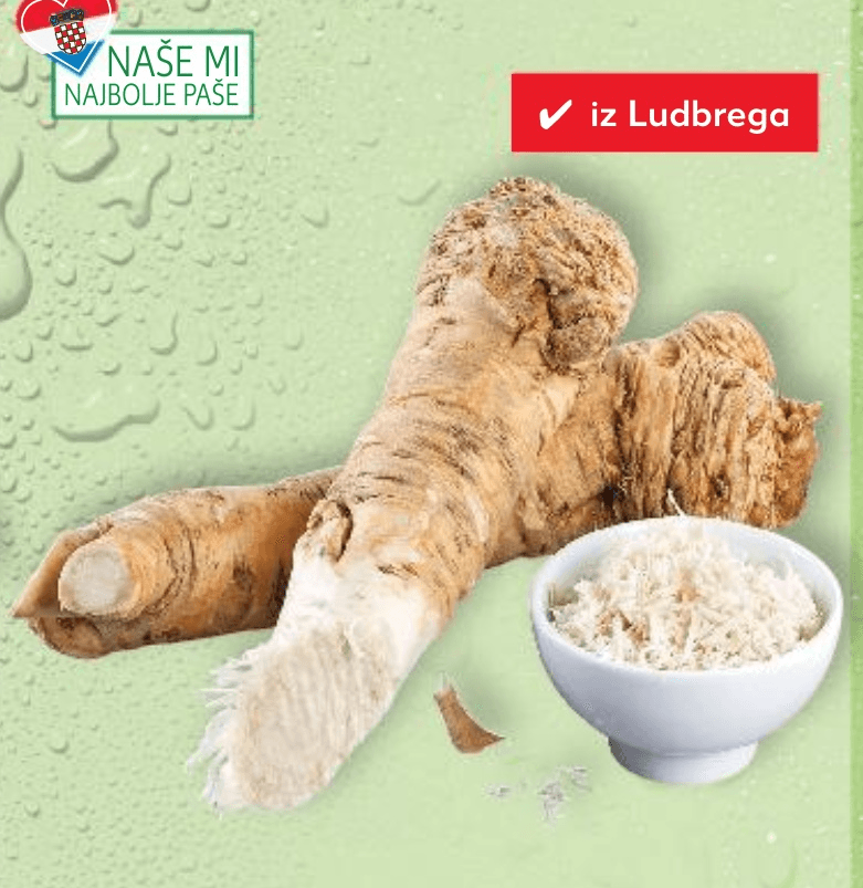 Domaći hren 1 kg - Akcija u trgovini Kaufland