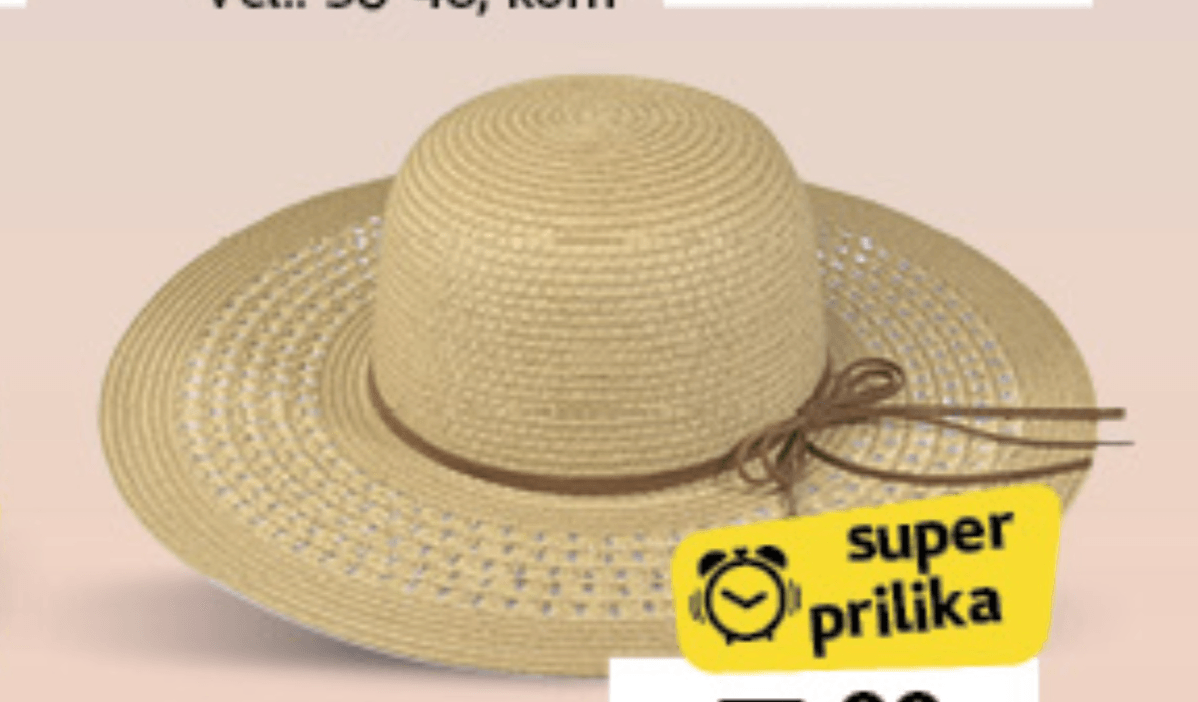 Šešir s vrpcom 11cm, kom - Akcija u trgovini Konzum