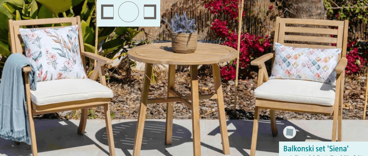 Balkonski set 'Siena' - Akcija u trgovini Bauhaus